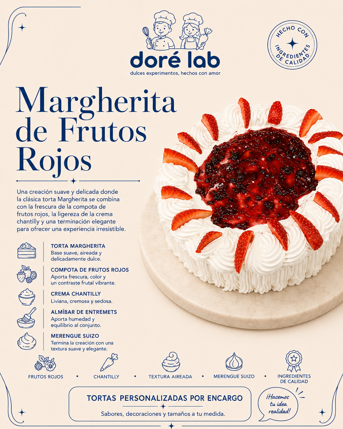 Torta de frutos rojos